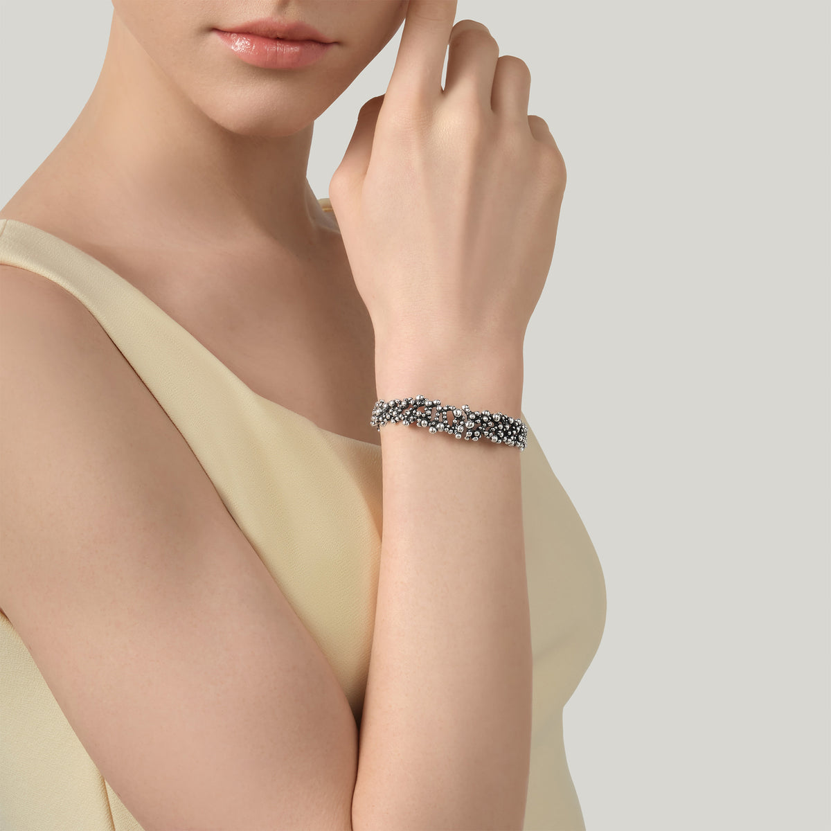 G. Raspini Perlage Bracelet, Silber 925, 19cm – Ansicht 2