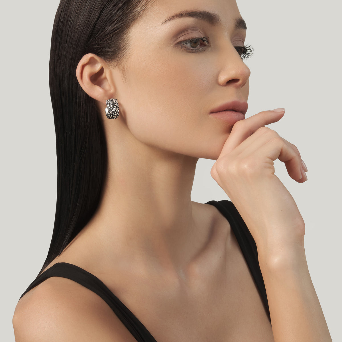 G. Raspini Grand Perlage Hoop Earrings – Ansicht 2