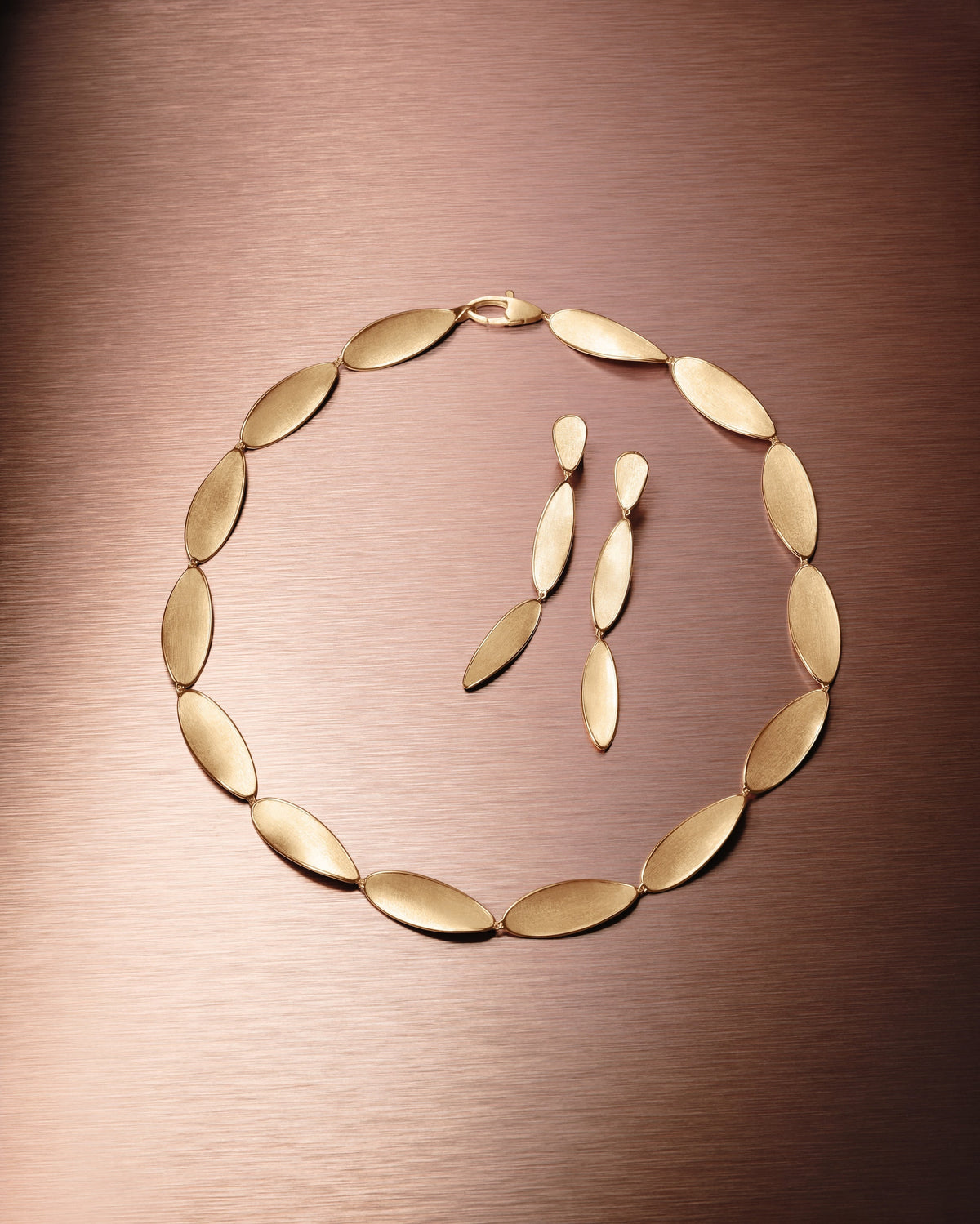 Marco Bicego Lunaria Halskette, 18 Karat Gelbgold — Detailansicht 2