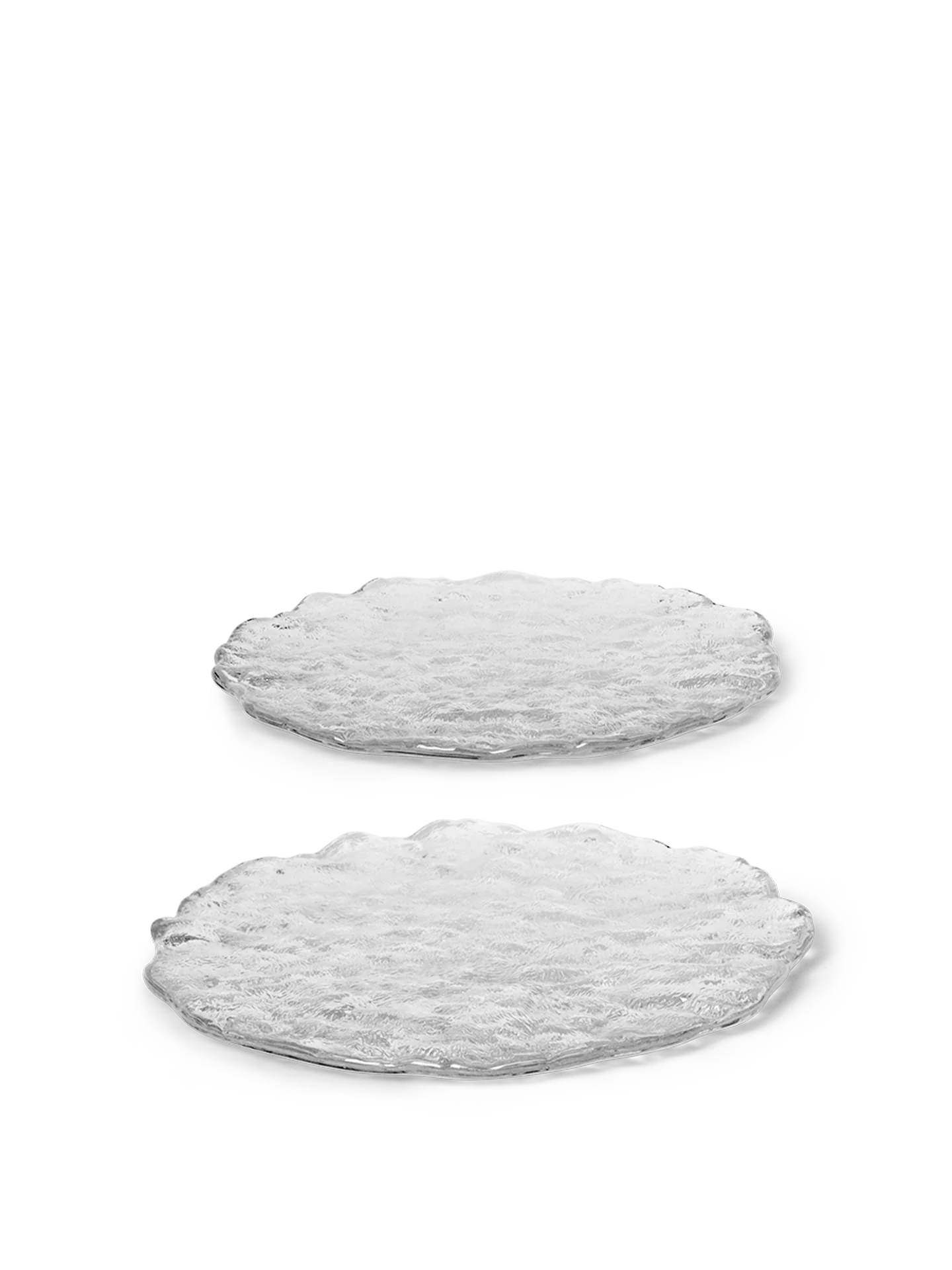 Momento Glass Stones - L - Set of 2 - Clear