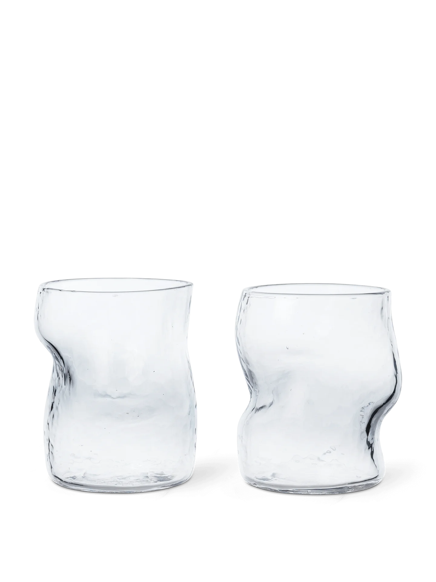 Dimple Glasses - Set of 2 - clear