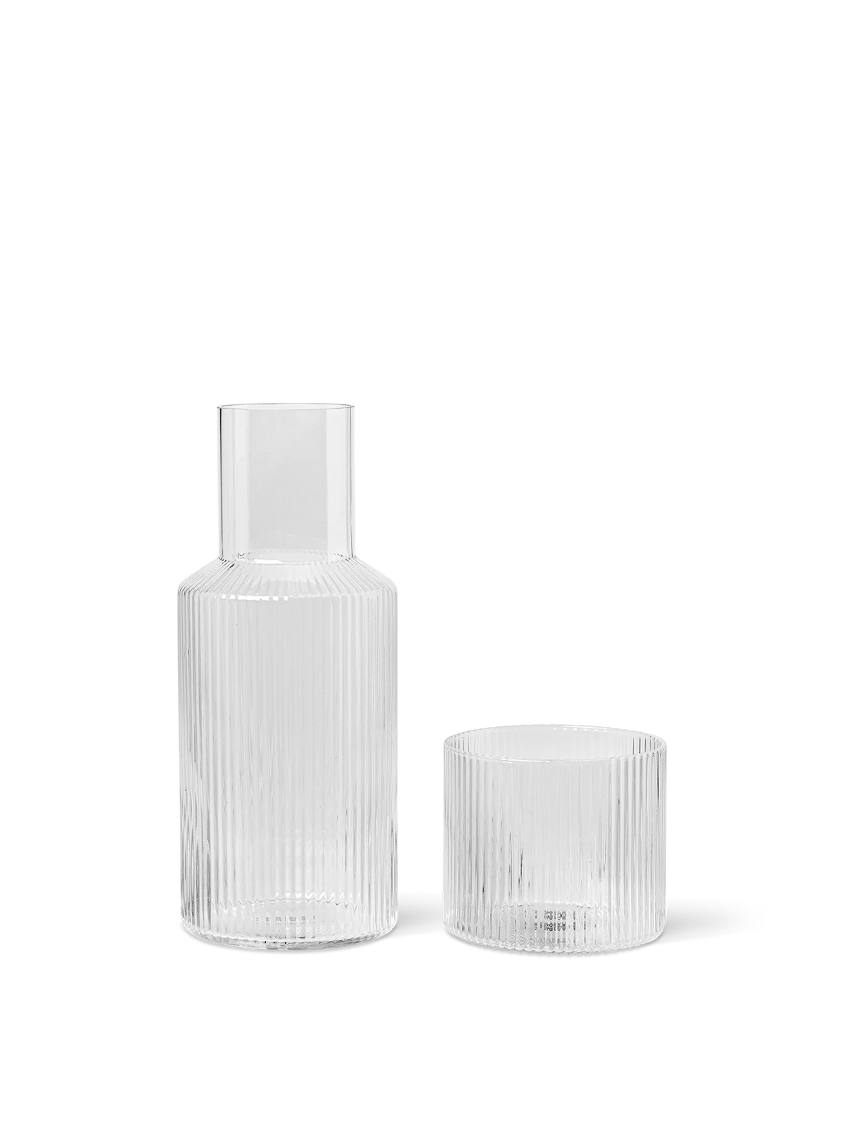 Ferm Living Ripple Small Carafe Set - Clear