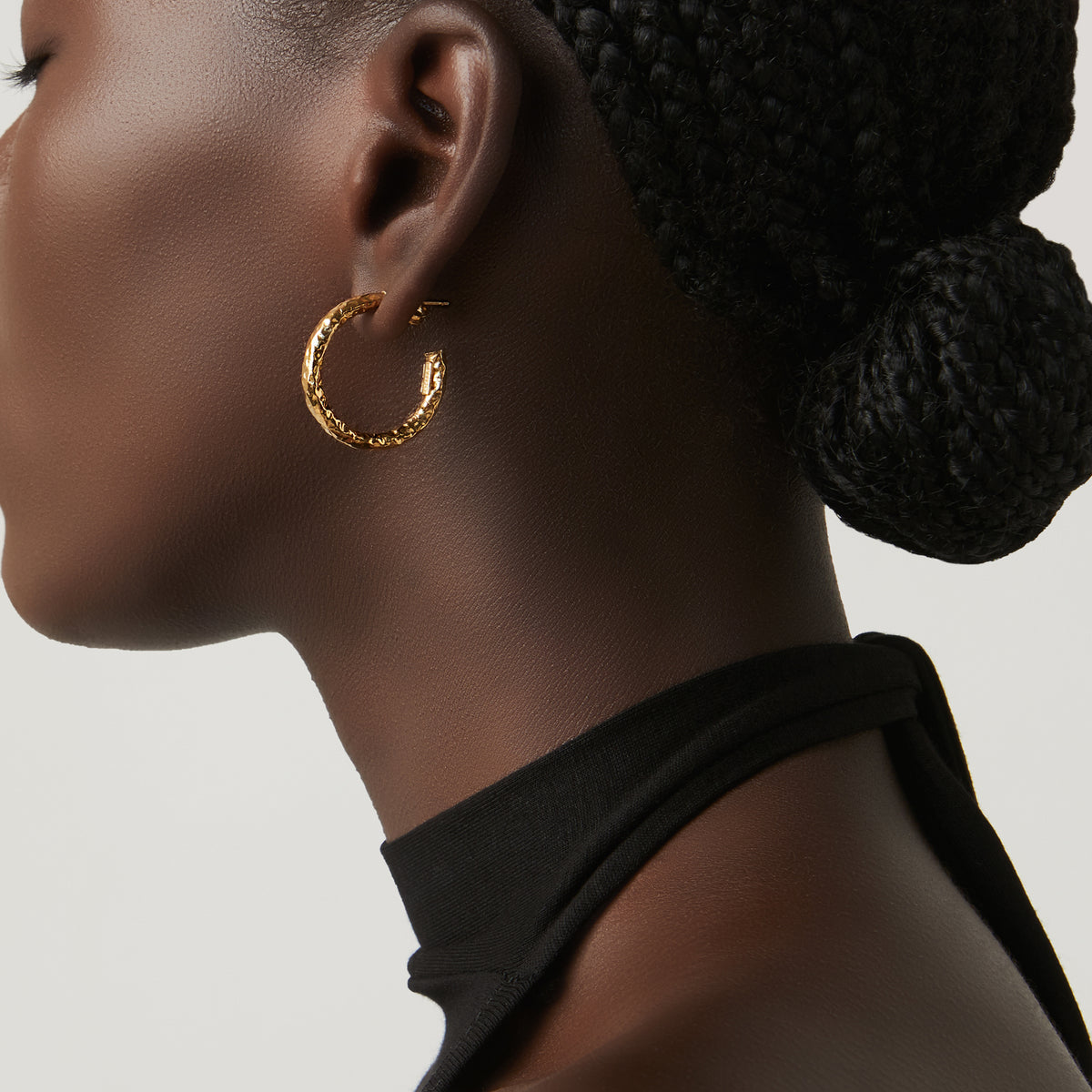 G. Raspini Gold Plated Rock Light Mini Earrings – Ansicht 2
