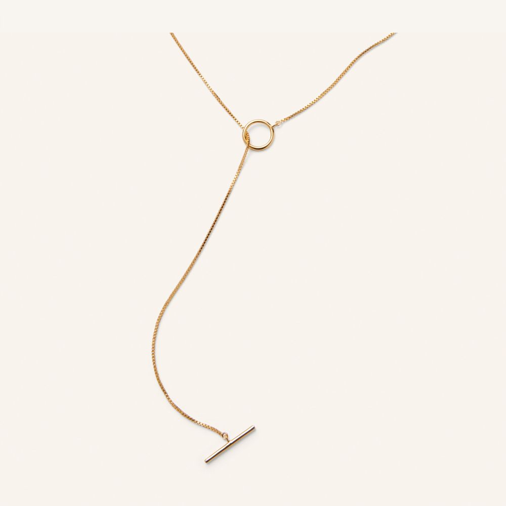 Hope Necklace 50cm, gp