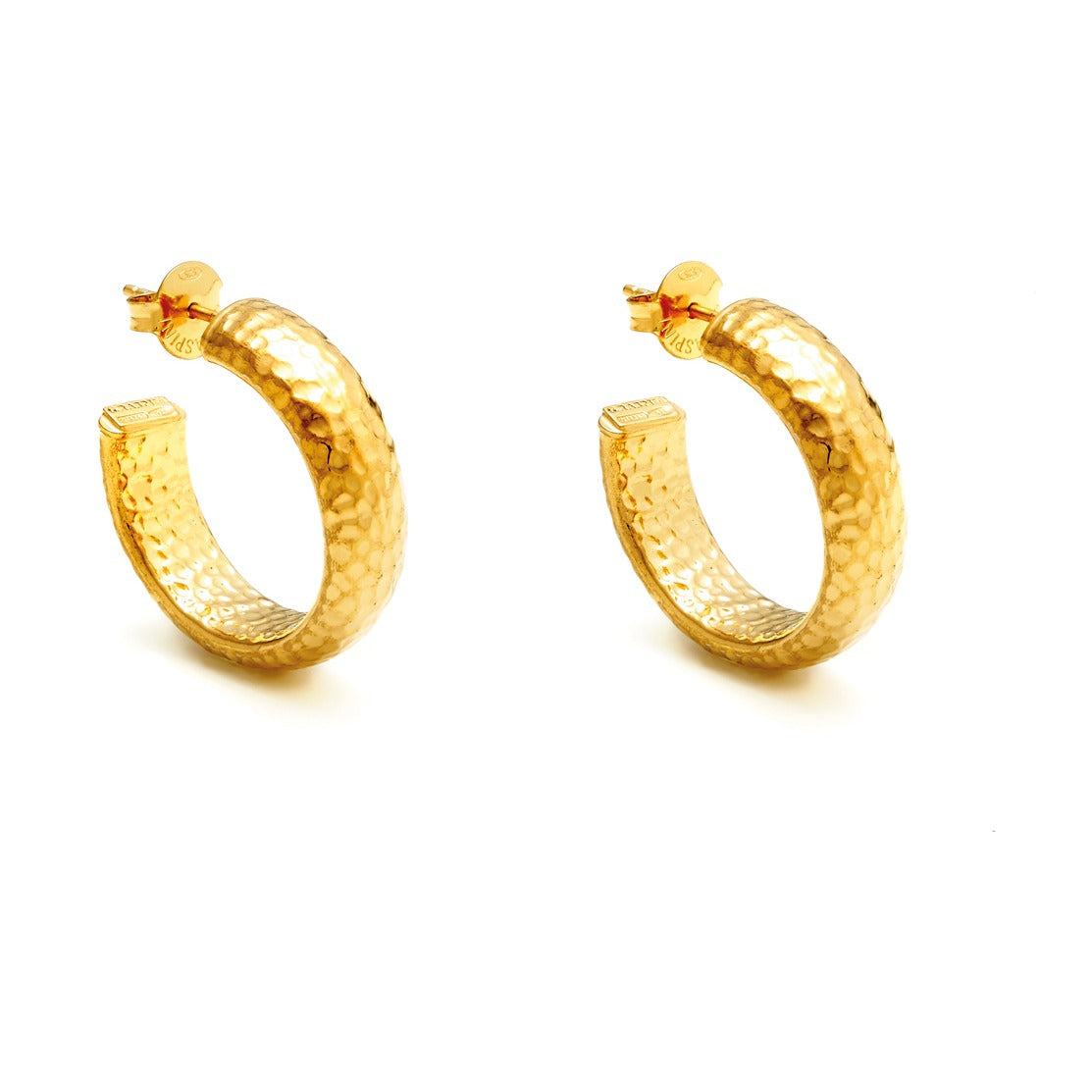 G. Raspini Gold Plated Moon Rock Small Earrings – Ansicht 1
