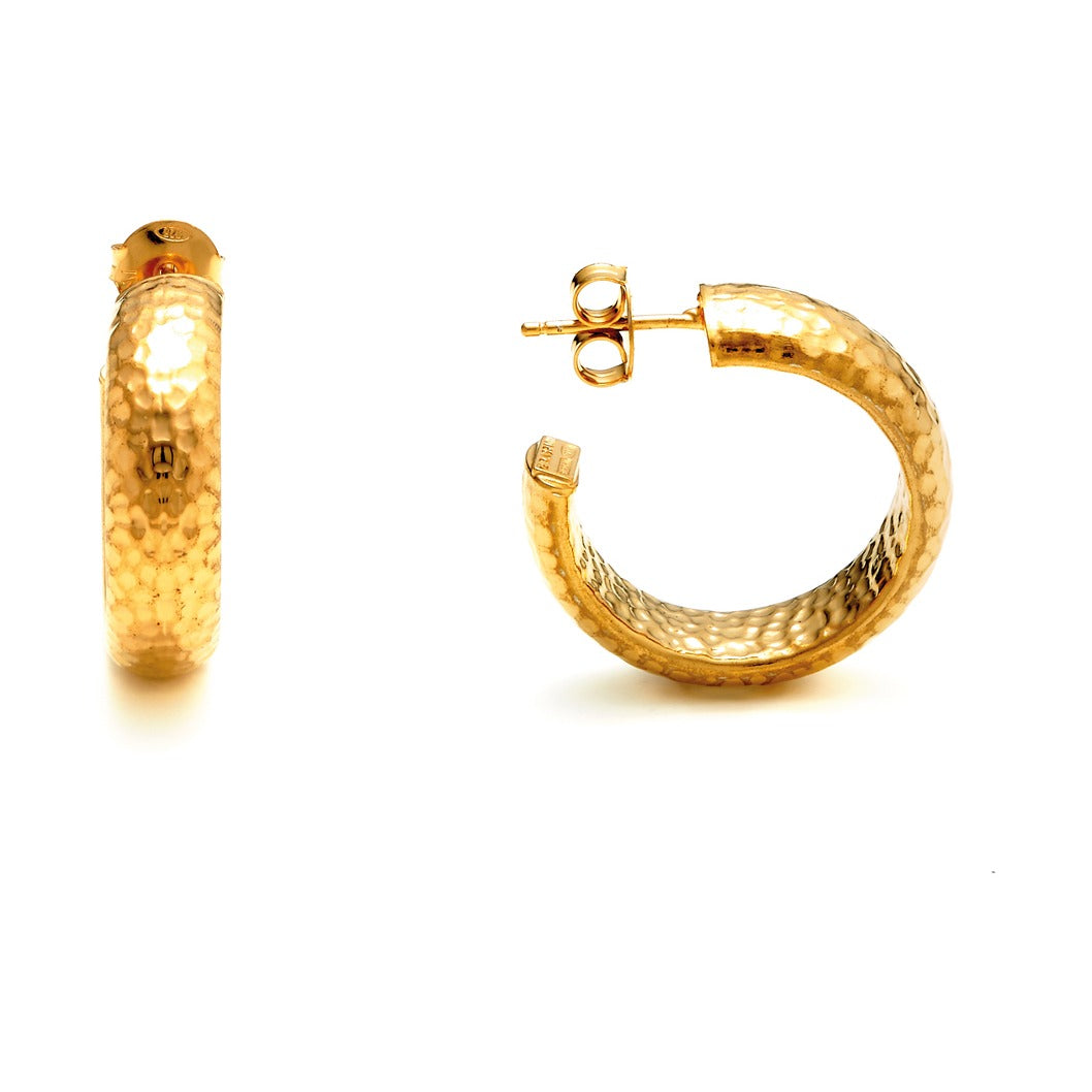 G. Raspini Gold Plated Moon Rock Small Earrings – Ansicht 3