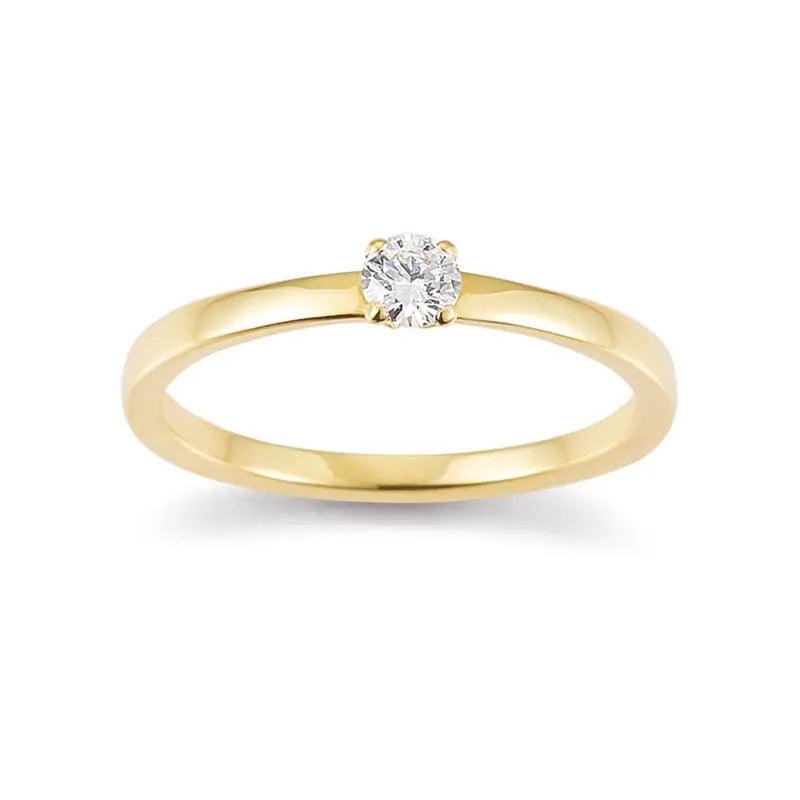 Ring 585/-GG, Brill., 0,15ct H/SI, RM53