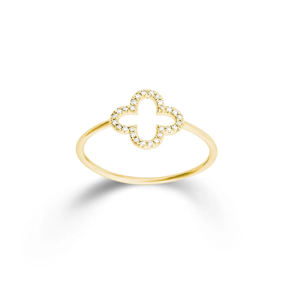 Ring Klee 585/-GG; 0,06ct H/SI