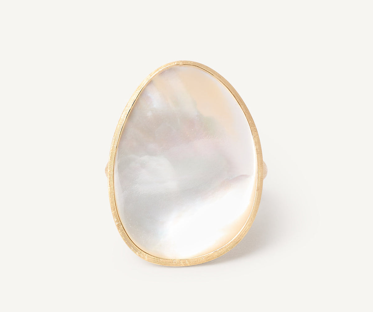 Marco Bicego Lunaria Color Ring, 18 Karat Gelbgold — Detailansicht 4