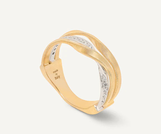 Ring aus 18kt Gold mit Diamanten Größe EU_55