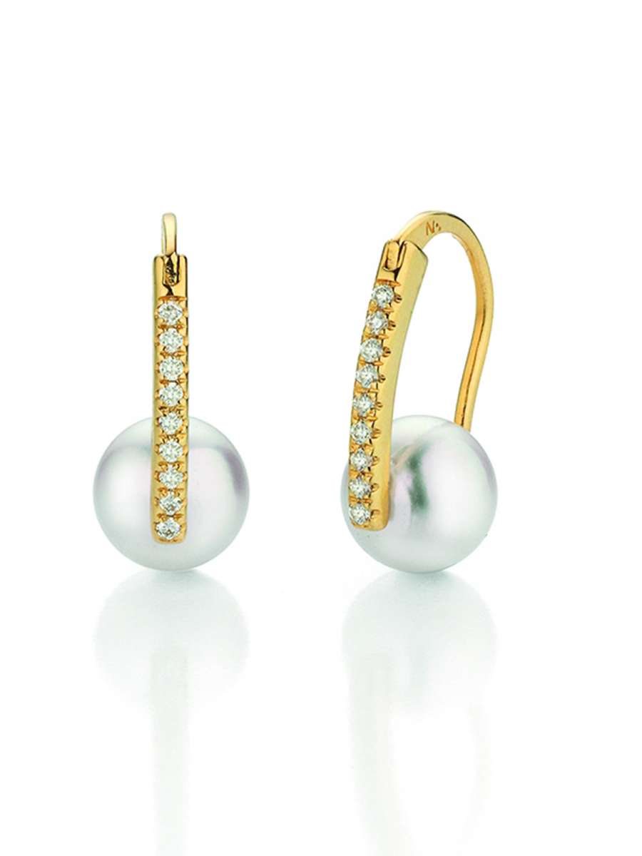 Yana Nesper Ohrstecker mit Diamanten, Gold 750 Gelb – Appassionata