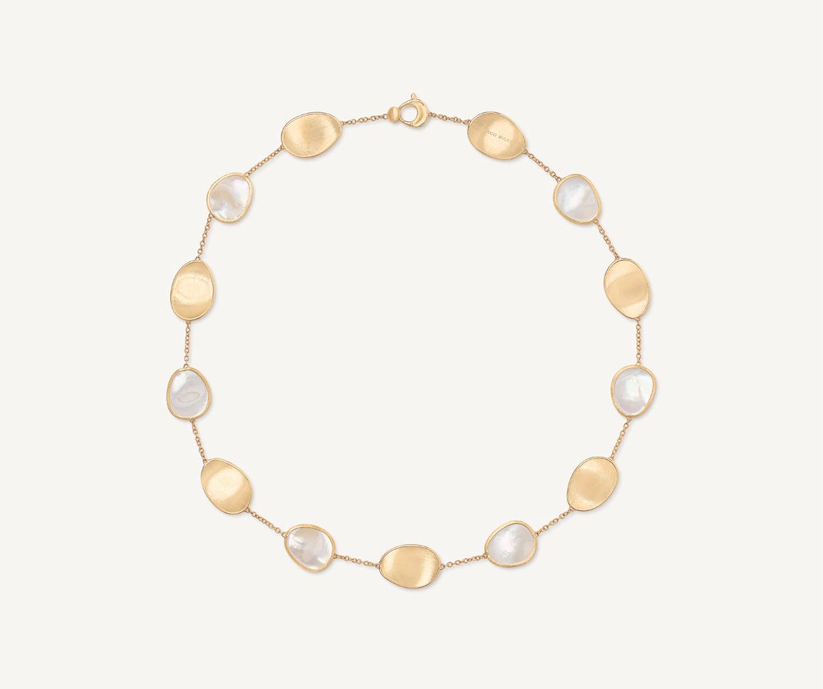 Marco Bicego Lunaria Color Halskette, 18 Karat Gelbgold — Detailansicht 1