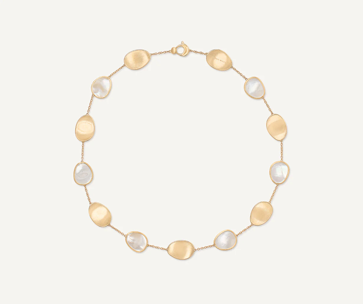 Halskette aus 18kt Gold mit Edelsteinen Größe EU_43