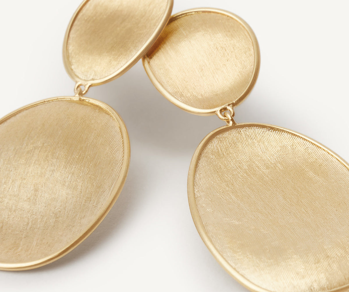 Marco Bicego Lunaria Ohrringe, 18 Karat Gelbgold — Detailansicht 2