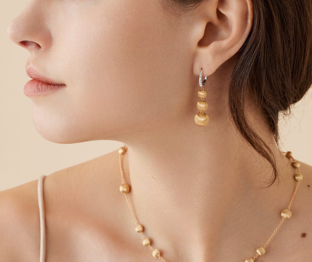 Marco Bicego Africa Ohrringe, 18 Karat Gelbgold — Detailansicht 1