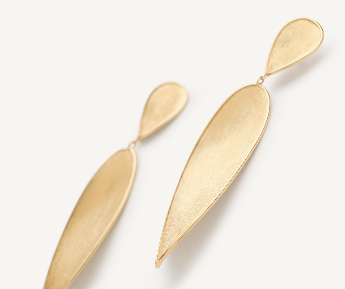 Marco Bicego Lunaria Twist Ohrringe, 18 Karat Gelbgold — Detailansicht 3