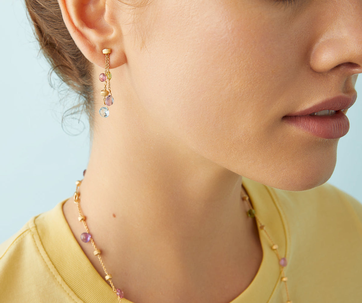 Marco Bicego Paradise Ohrringe, 18 Karat Gelbgold — Detailansicht 3