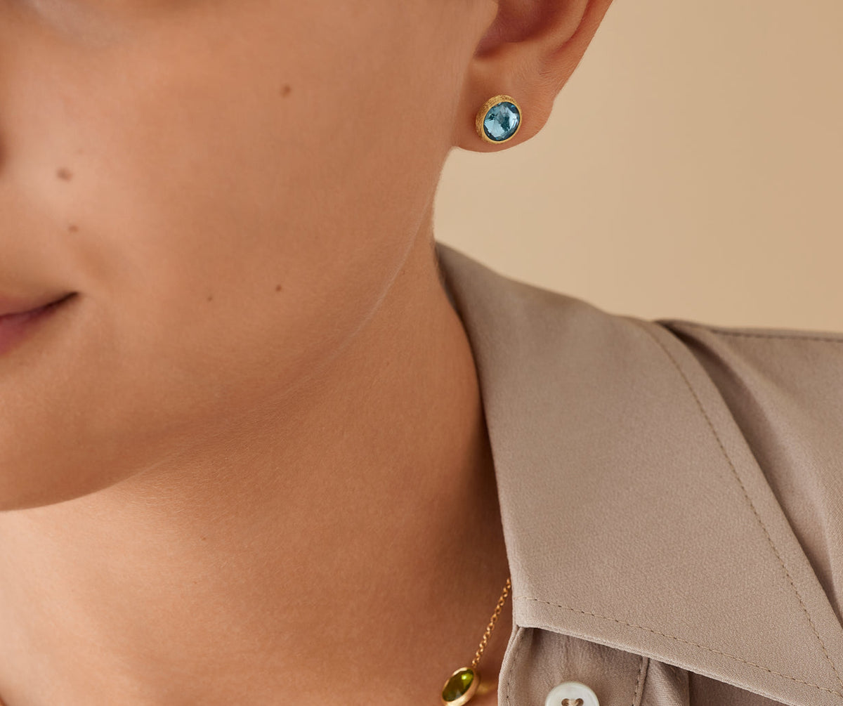 Marco Bicego Jaipur Color Ohrringe, 18 Karat Gelbgold — Detailansicht 3