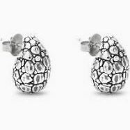 Croco Droplet small earrings, si 925/-