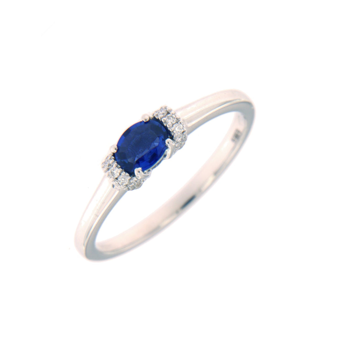 Alberti Ring WG 750/- , Safir, 0,08 ct, ANLAGE 41