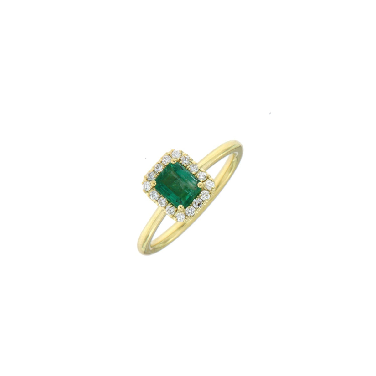 Alberti Ring 750/-GG, Smaragd 0,35ct – Ansicht 2