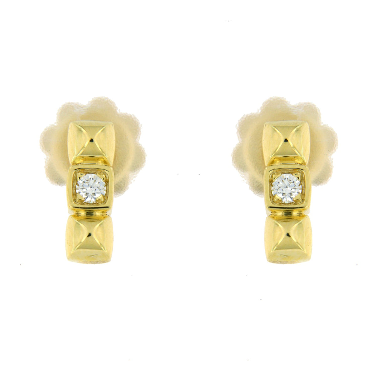 Alberti Ohrstecker 750/-GG, Dia. 0,06ct