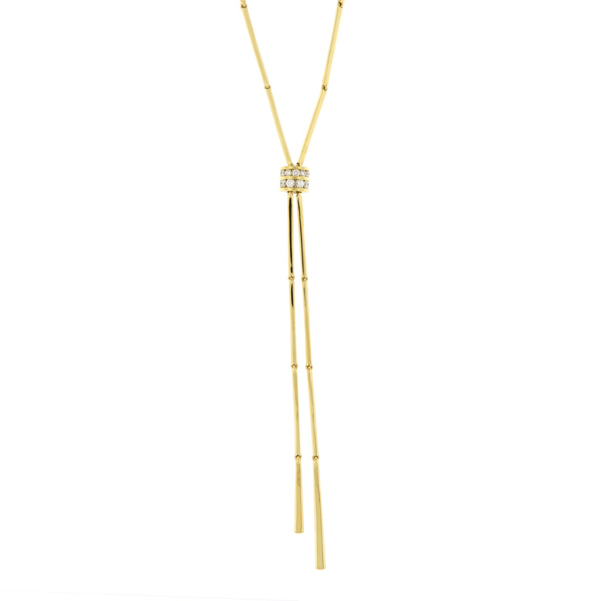 Alberti Halskette 750/- GG mit Brill. 0,28ct