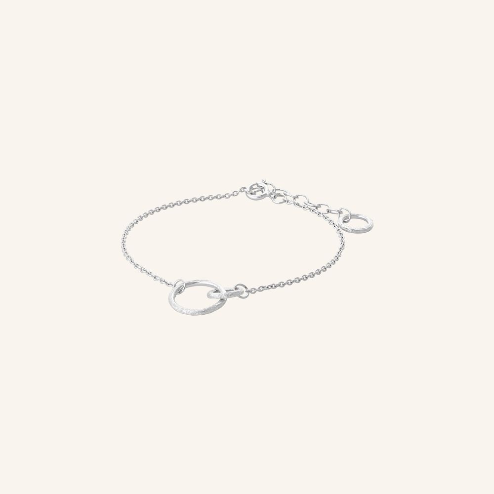 Double Armband silber