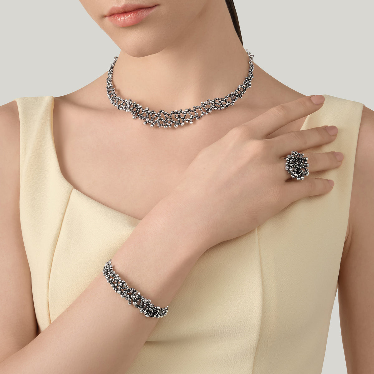 G. Raspini Perlage Bracelet, Silber 925, 19cm – Ansicht 3