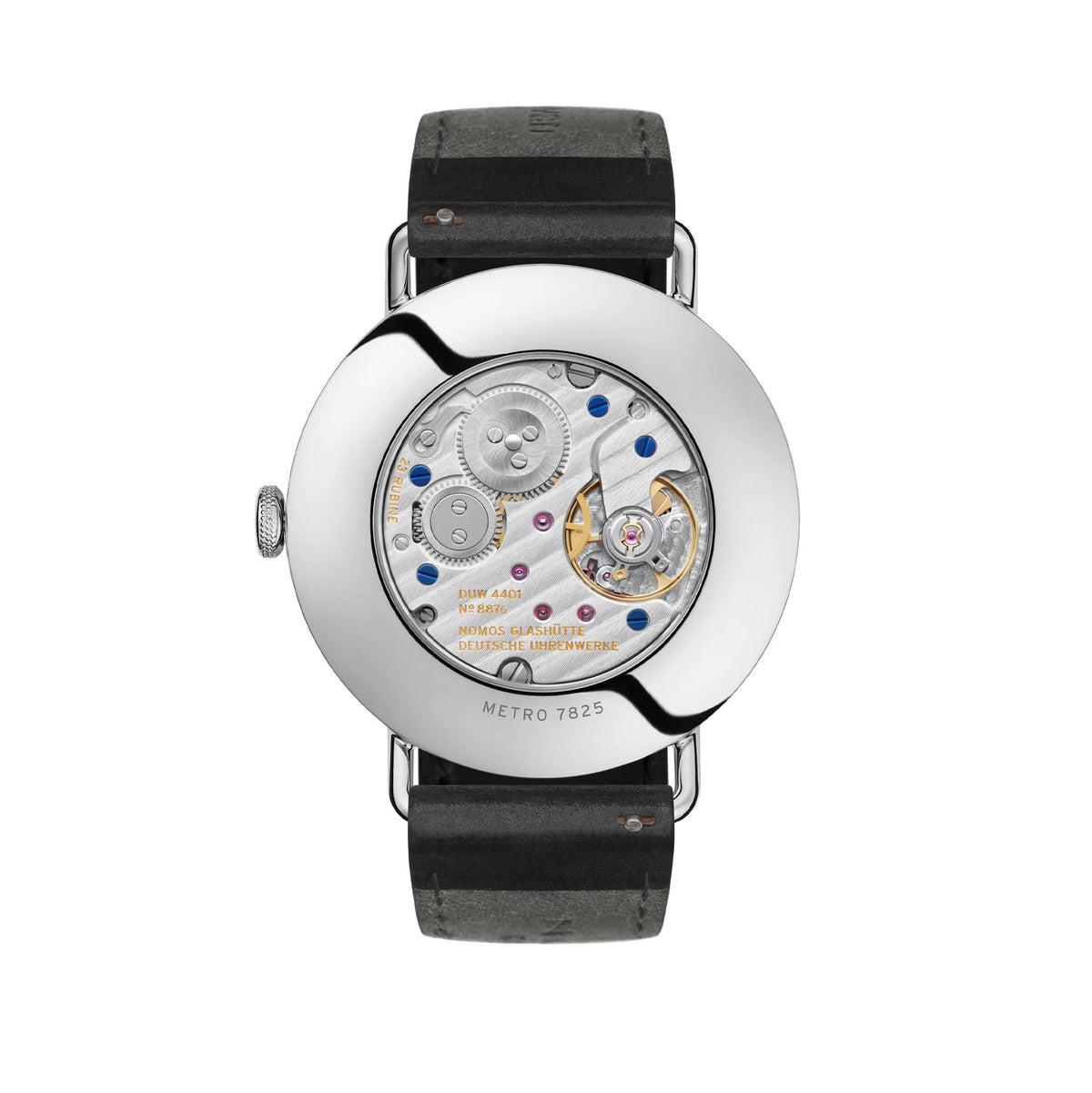 Nomos Metro Datum Gangreserve Glasboden – Ansicht 4