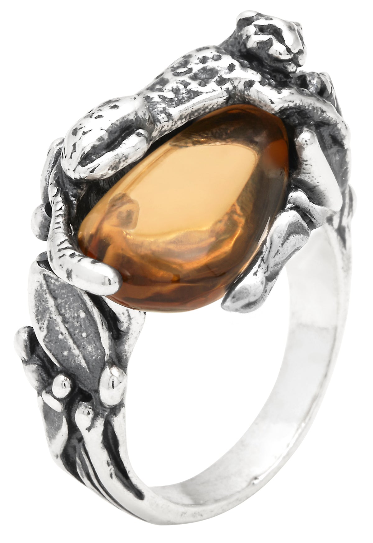 G. Raspini Leopard Drop Ring Größe 16