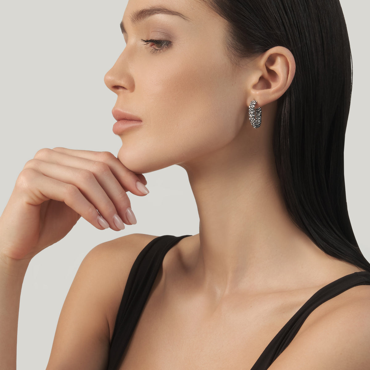 G. Raspini Grand Perlage Earrings, Silber 925 – Ansicht 2