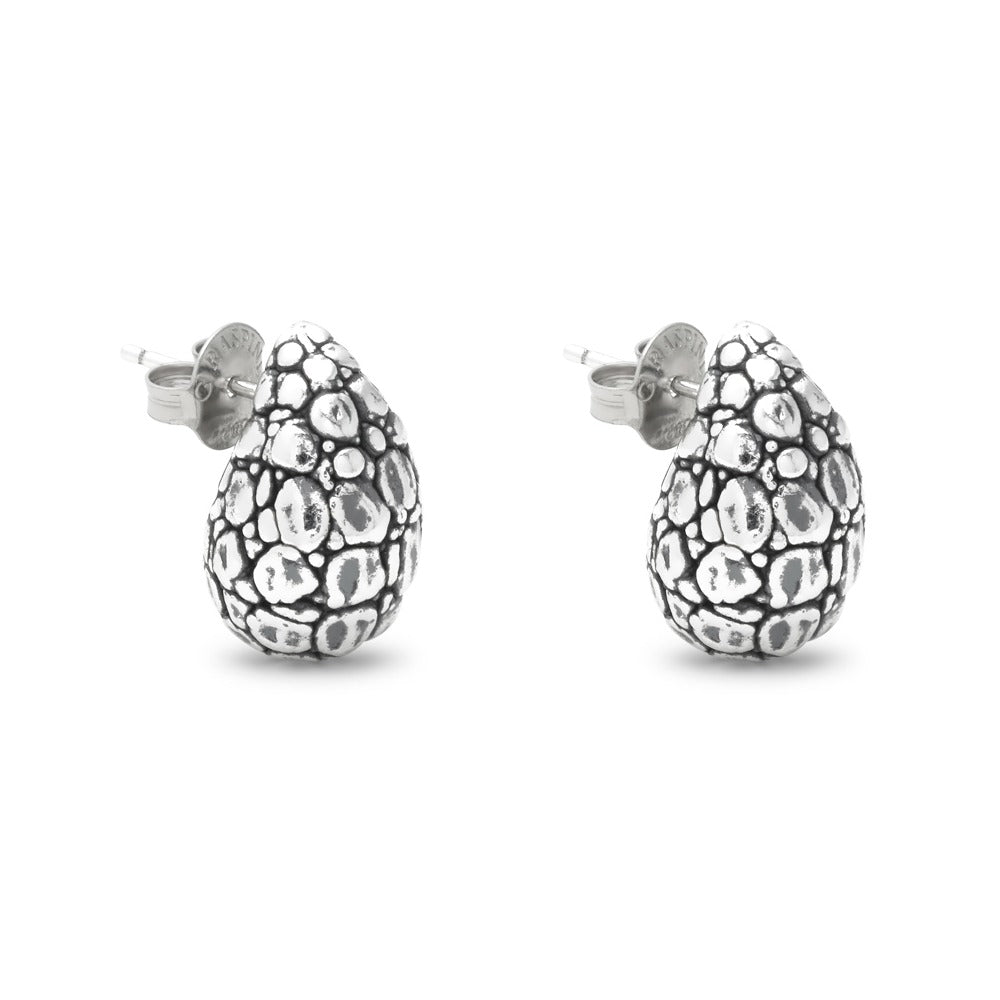 G. Raspini Croco Droplet small earrings, Silber 925 – Ansicht 1