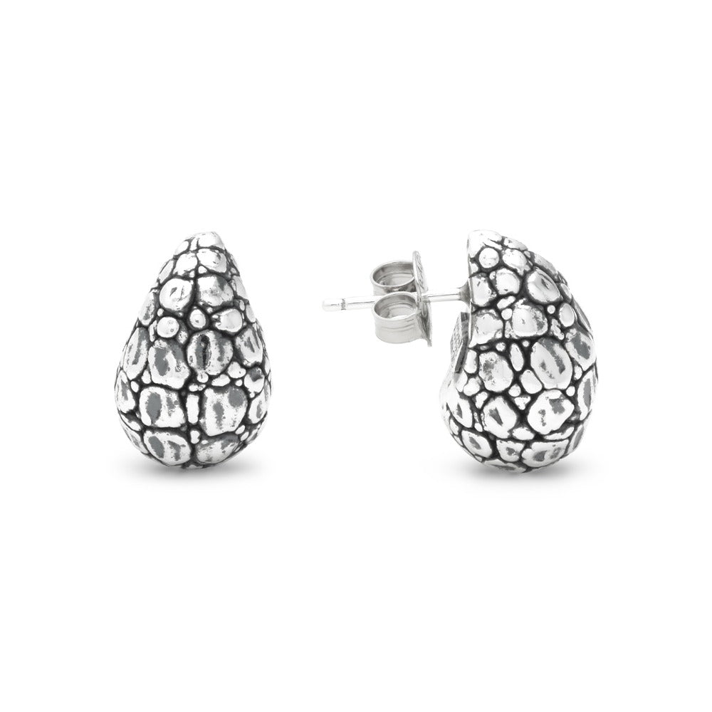 G. Raspini Croco Droplet small earrings, Silber 925 – Ansicht 3