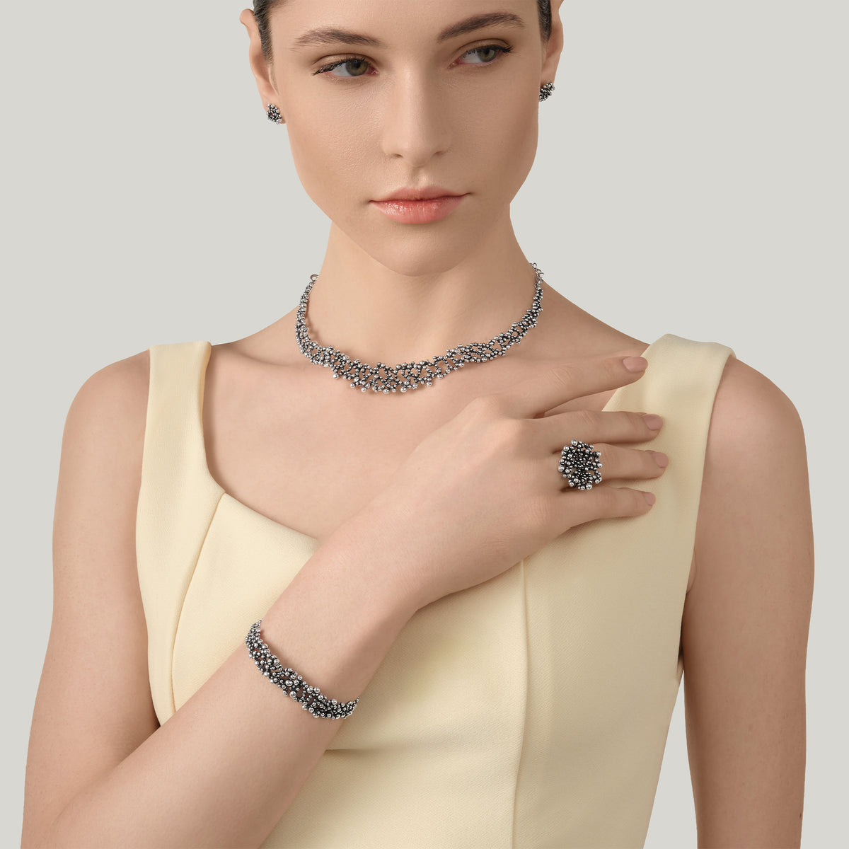 G. Raspini Perlage small earrings, Silber 925 – Ansicht 4