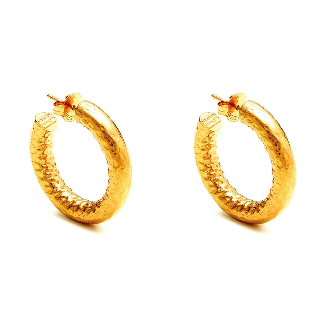 G. Raspini Gold Plated Rock SMall Earrings – Ansicht 1