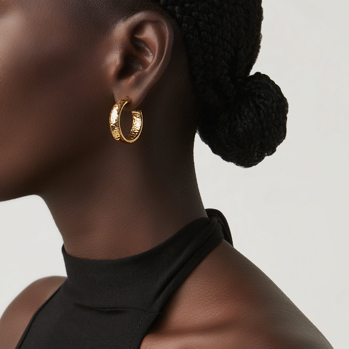 G. Raspini Gold Plated Moon Rock Small Earrings – Ansicht 2