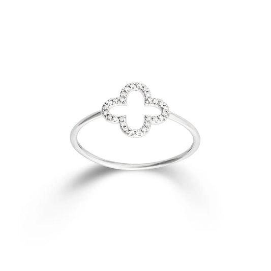 Ring 585/- WG 0,05ct H/SI