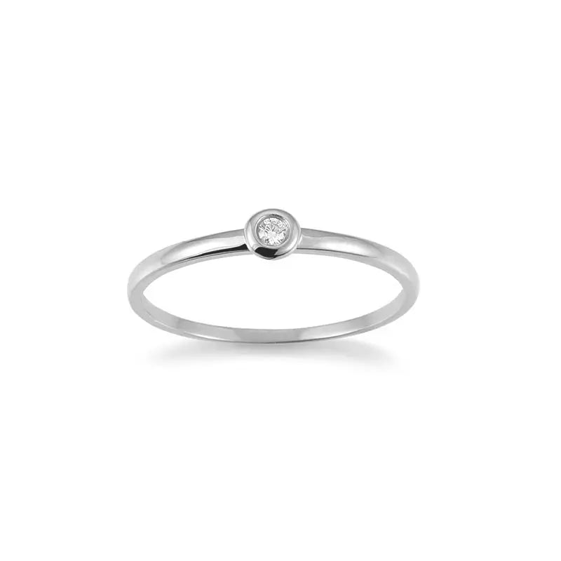 Ring WG/-585, Brill. 0,03ct, RM 55