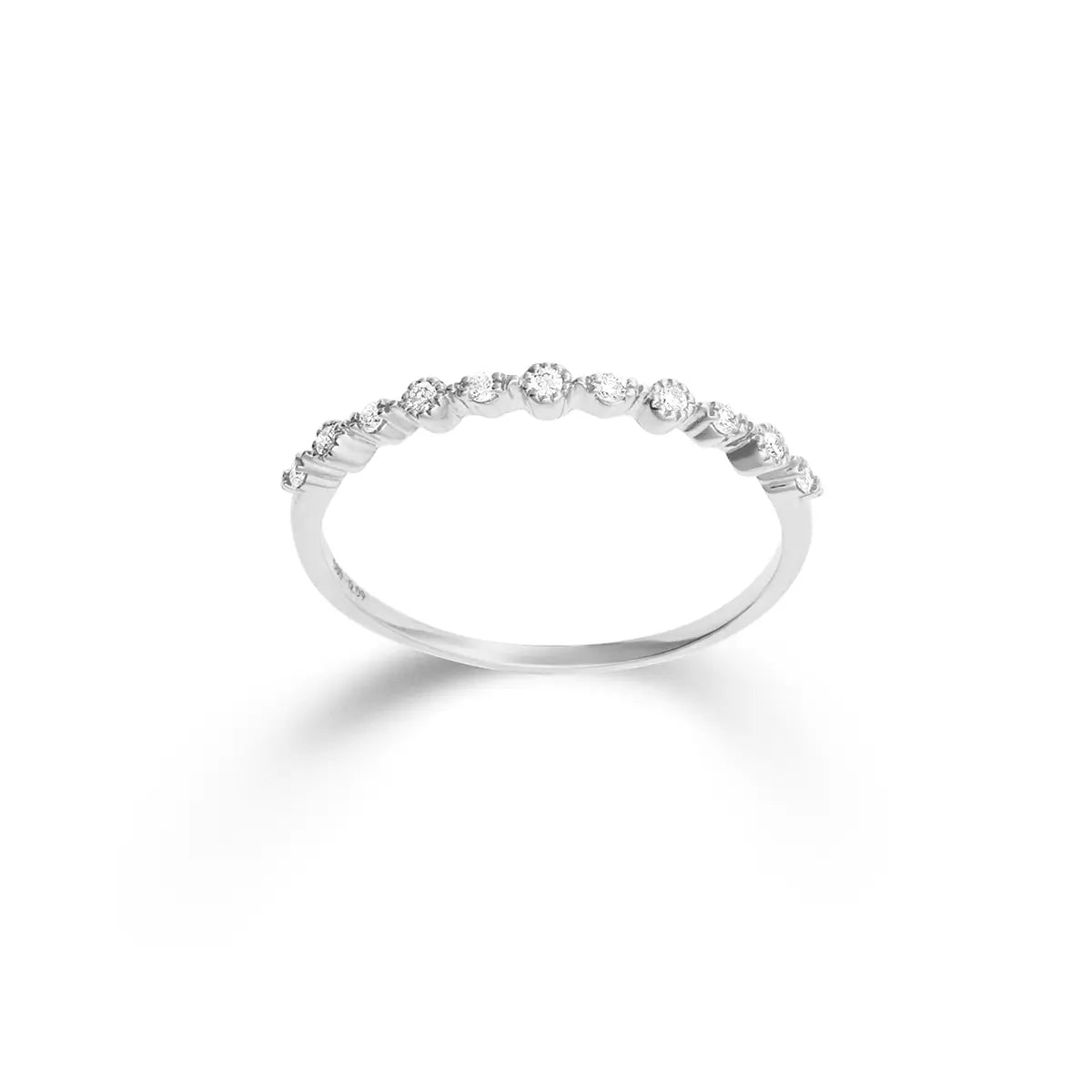 Ring WG,585/-, 0,09ct