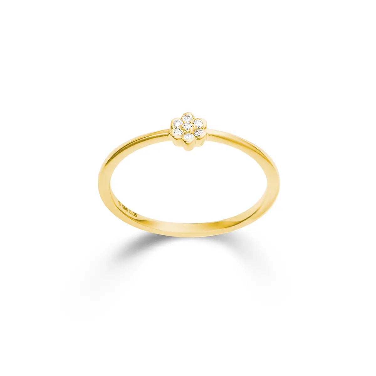 Ring GG/-585 mit Brill.,RM 52