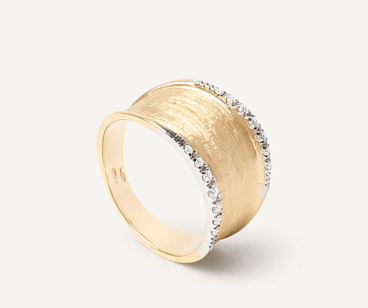 Lunaria Ring aus 18kt Gold mit Diamanten Größe EU_55
