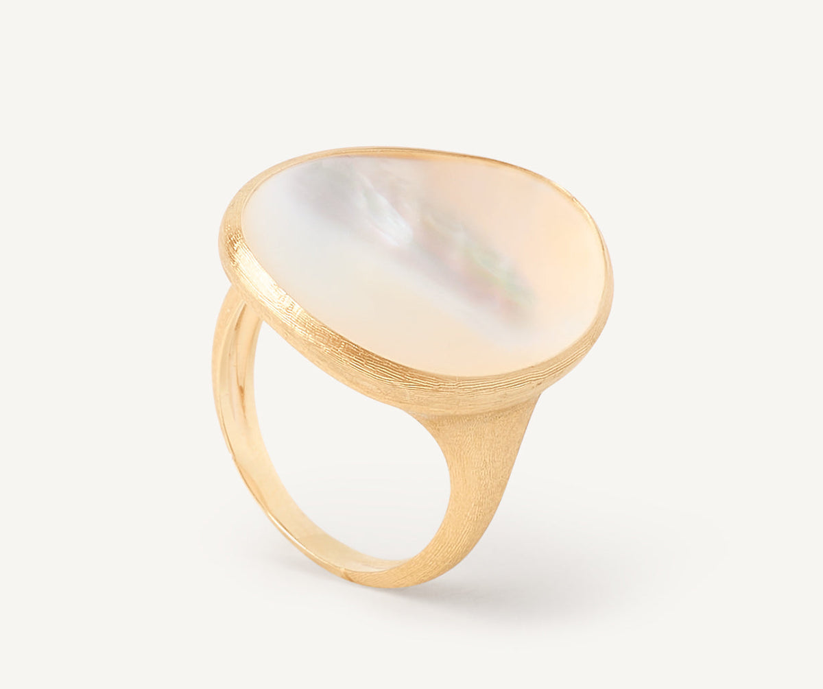 Marco Bicego Lunaria Color Ring, 18 Karat Gelbgold — Detailansicht 2