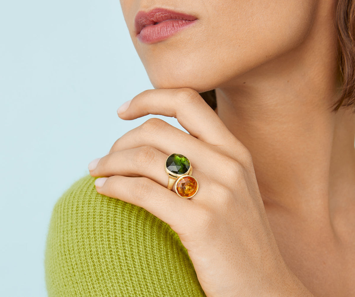 Marco Bicego Jaipur Color Ring, 18 Karat Gelbgold — Detailansicht 2