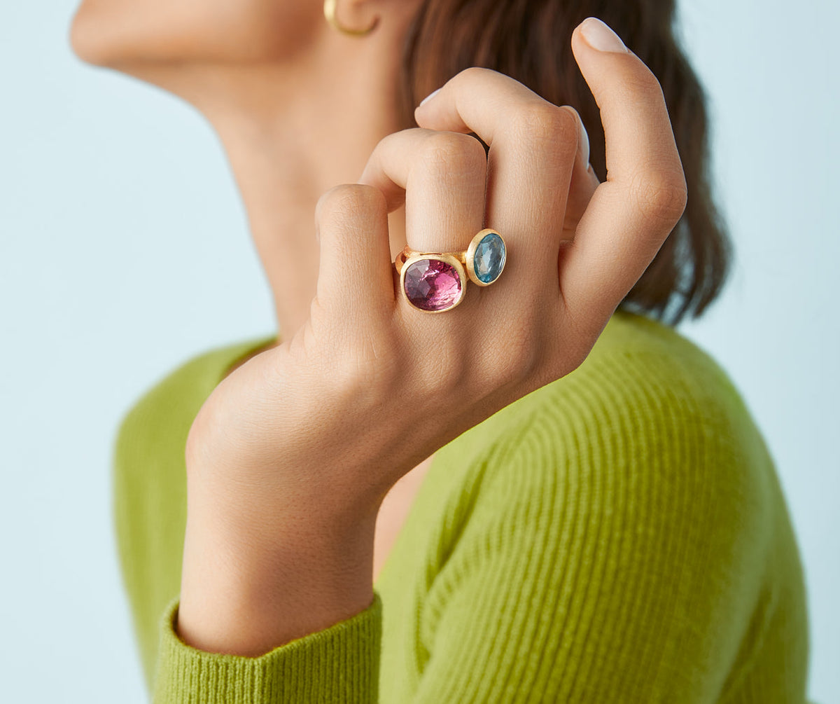 Marco Bicego Jaipur Color Ring, 18 Karat Gelbgold — Detailansicht 3