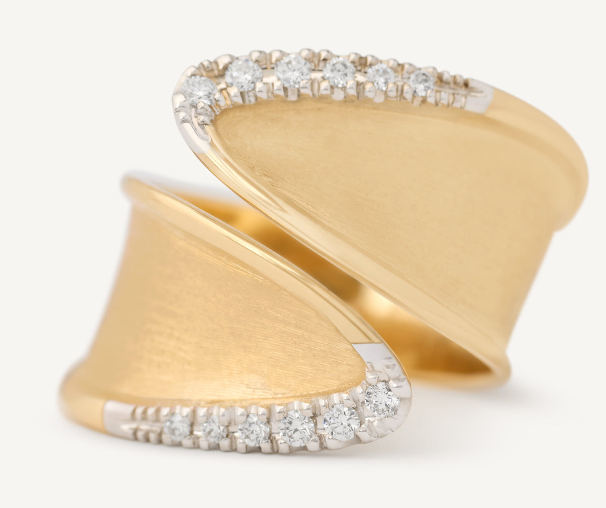 Marco Bicego Lunaria Twist Ring, 18 Karat Gelbgold — Detailansicht 4