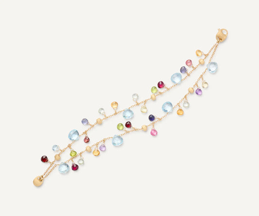 Armband aus 18kt Gold mit Mischsteinen Größe EU_18.5
