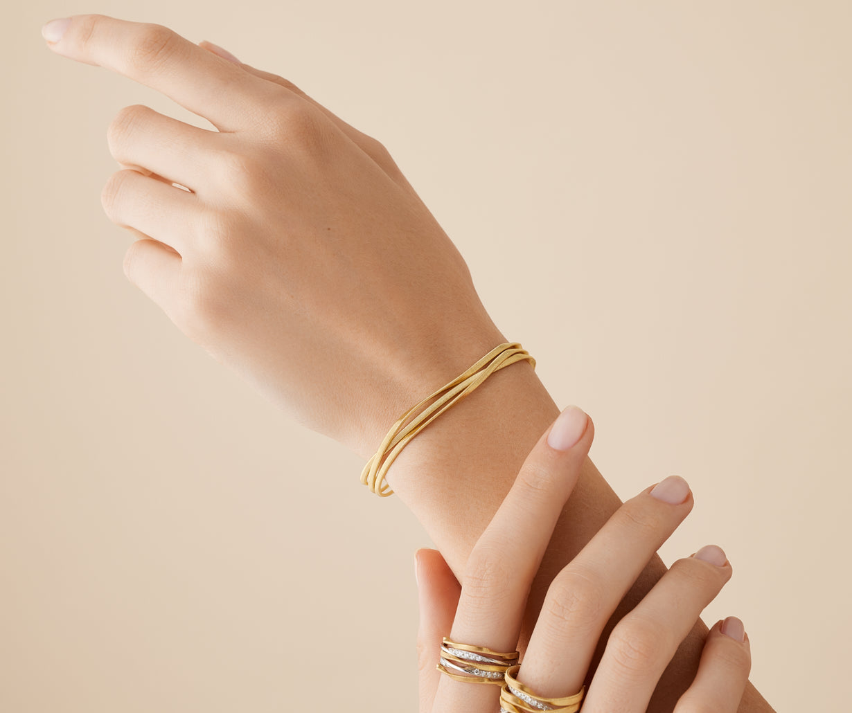 Marco Bicego Marrakech Armband, 18 Karat Gelbgold — Detailansicht 2