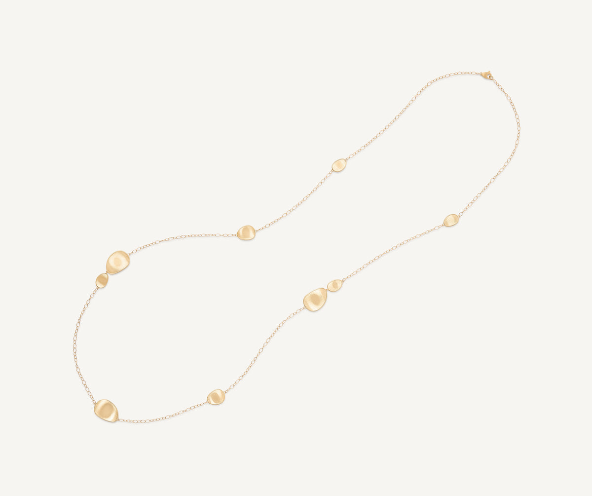Marco Bicego Lunaria Halskette, 18 Karat Gelbgold — Detailansicht 1