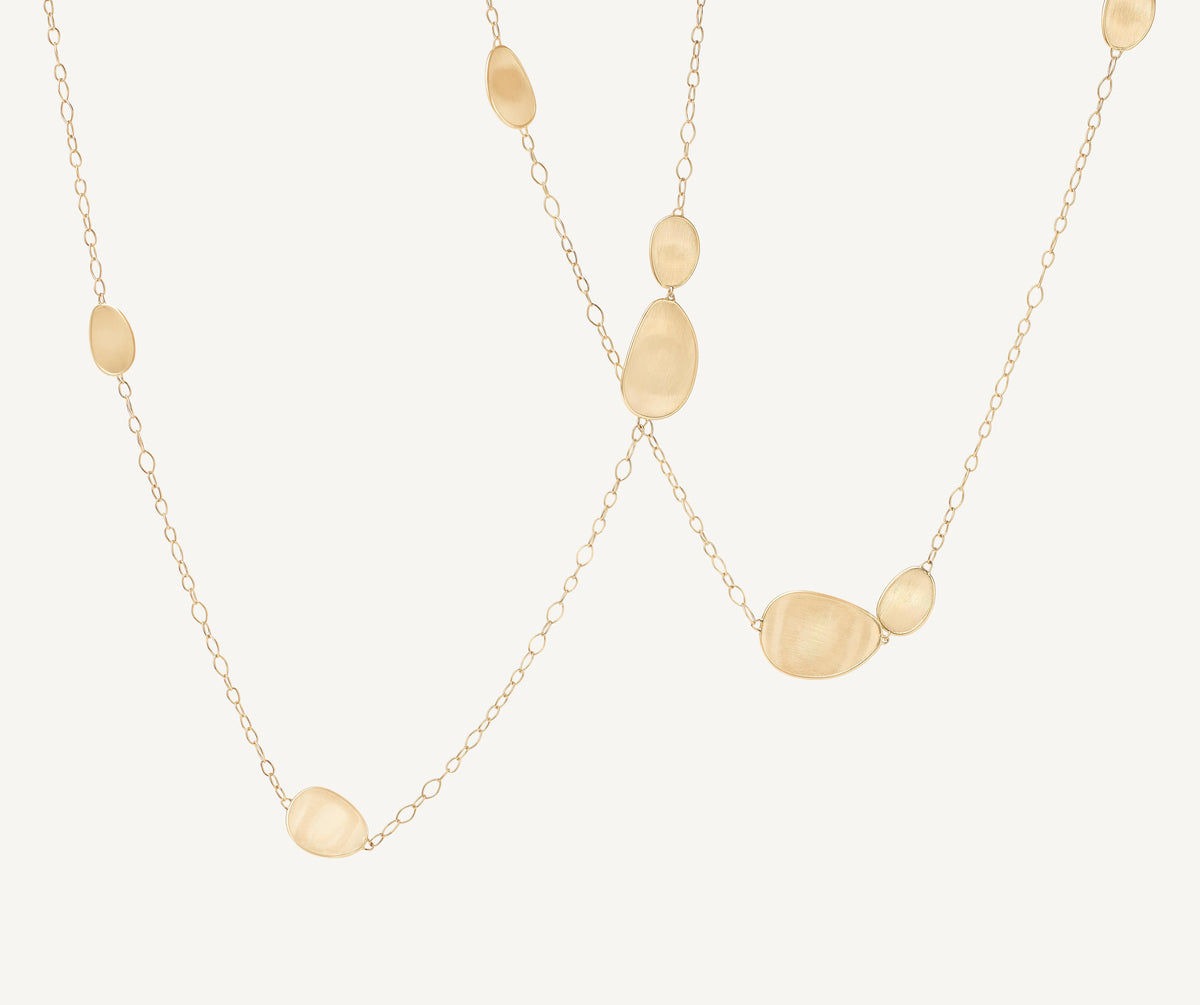 Marco Bicego Lunaria Halskette, 18 Karat Gelbgold — Detailansicht 3